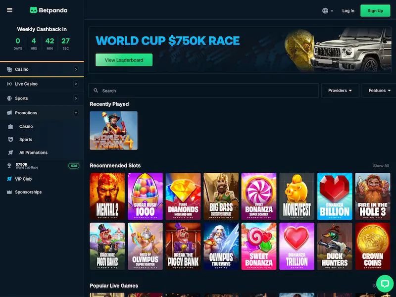 betpanda casino homepage