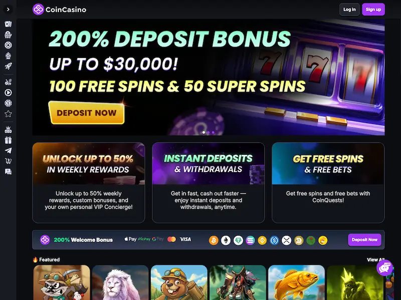 coincasino homepage